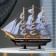 The ship "Pallas" is three-masted blue-white paprusa, 40*8*35cm