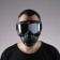 Mask glasses for motor vehicles, collapsible, chrome visor, black color
