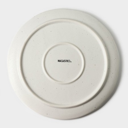 Porcelain dish for feeding Magistro Slate, D = 21 cm, white color-3
