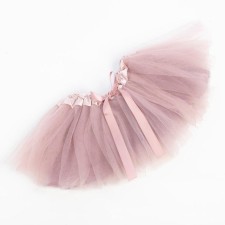 Three-layer crumb skirt, dusty pink, 17 × 19 cm