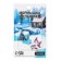 Mormyshka antholen, white strip + ball Granin silver, weight 0.3 g