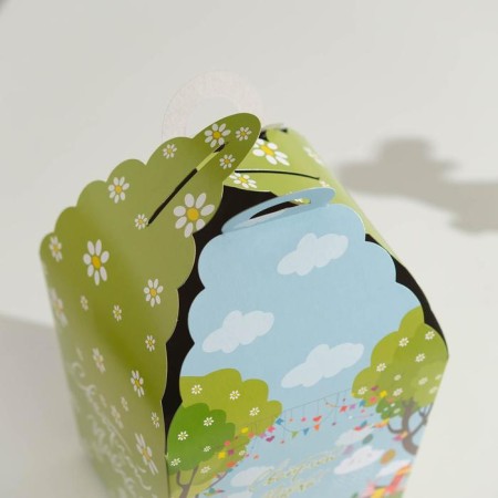 Easter box "Light Easter!", Rabbits, chamomile, 15 x 15 x 18 cm-2