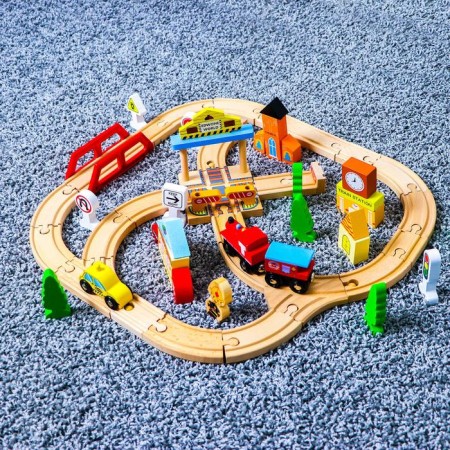 Railway, 60 elements, collected. Form: 48 × 46 cm, in boxing plastic-3