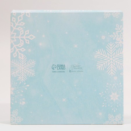 Box for confectionery "Winter - War of Magic", 12 x 12 x 3 cm, New Year-4