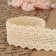 Knitted lace, 45 mm × 10 ± 1 m, beige color