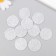 Decor "Snow Com" silver foam glitter 3 cm (set 10 pcs)