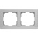 Frame for 2 posts WL04-FRAME-02, silver color