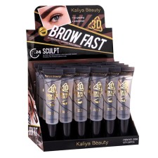 Transparent eyebrow gel, for styling, 20 ml, with 3D effect