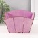 Easter basket "HB" 19x19x12 cm, purple