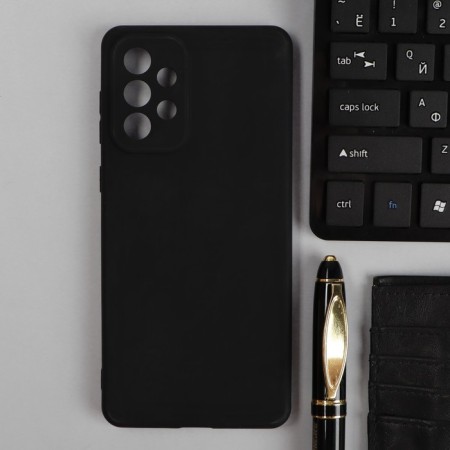 Czech for Samsung Galaxy A73, silicone, matte, black