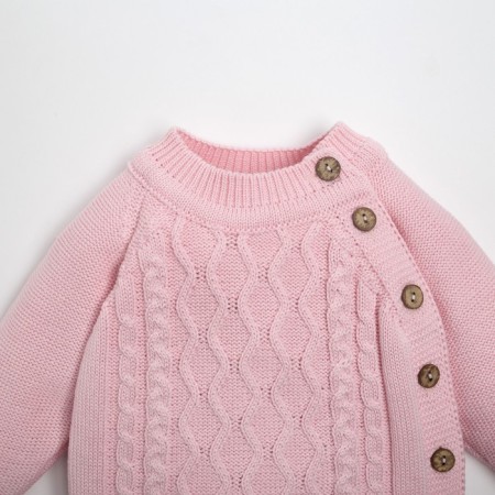Knitted crumb set "Cute" growth 86-92 cm, pink color-4