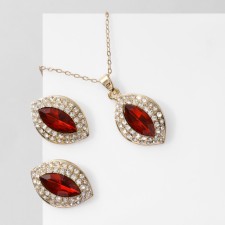 Set 2 objects: earrings, pendant 