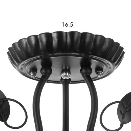 Chandelier 669622/3 E27 40W Black 59x59x33 cm Bayerlux-5