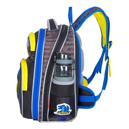Frame backpack 35 x 28 x 15 cm, Across 178, filling: bag, pencil case, blue ACR22-178-2-2