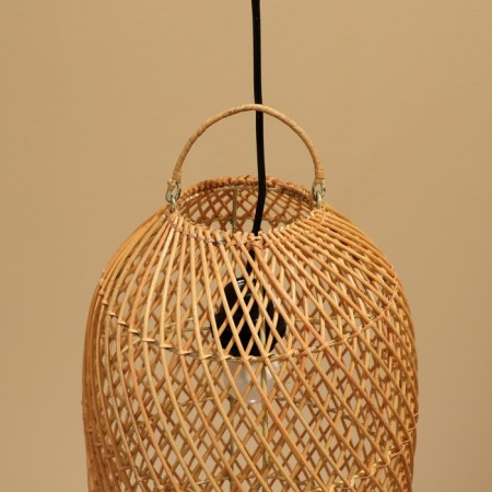 Ceiling lamp from the rattan "Kevin" 1x120W, E27, 25x25x50 cm-3