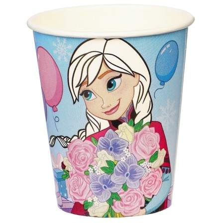 A glass of paper "Happy Birthday!", 250 ml, cold heart-2