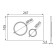 Alcadrain M771 control button, for hidden installation systems, chrome-gazean/chrome-mat