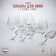 A set of glasses for the wine Columba Optic, glass, 650 ml, 6 pcs