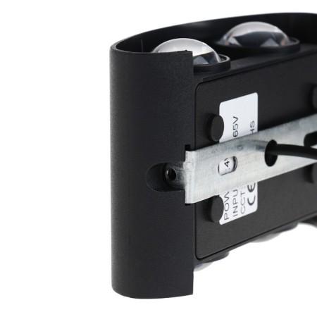 Front Facade "Semesfer", FSD-073, 4 W, 3000K, 2 rays, IP65, 220 V, plastic, black 100842-8