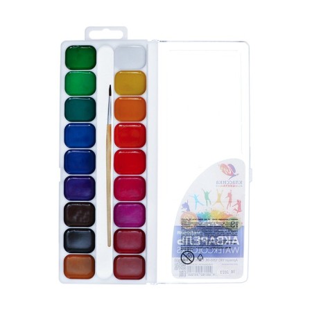 Watercolor beam "Classic", 18 colors, with a brush-2