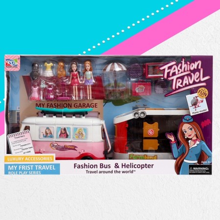 Game set "Catch the wave!" trailer with a trailer, dolls, accessories-19