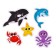 Soft puzzle for kids "sea animals", 5 puzzles, crumb me