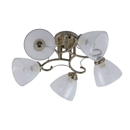 Lamp Ceiling Economy Highlight 10063/5AB WT, 5x40W, E27, 23x56x56 cm, color chromium