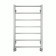 Terminus water heated towel rail "Contour" P7, 500x800 mm, lower connection, chrome