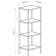 Bathroom rack 3, 350x250x964, black muar/colorless glass