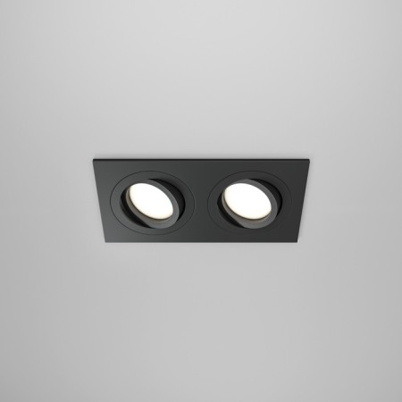 The built-in lamp Technical DL024-2-02B, 2x50W, 17.5x9.2x2.5 cm, GU10, Black Color Black-2
