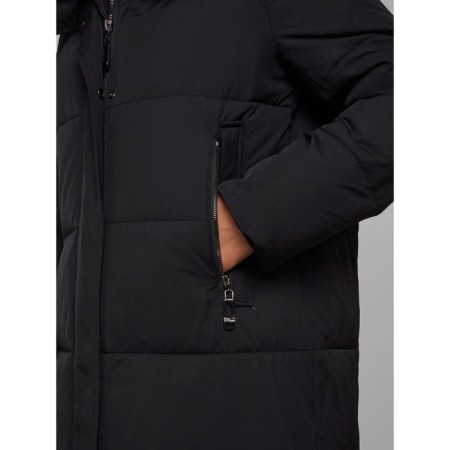 Coat insulated winter female, size 44, black color-13
