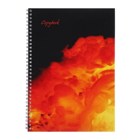 A4 notebook, 60 sheets in a cage on a crest, Simple Things, cover Cover Cardboard, Matte lamination, Block 60g/M2