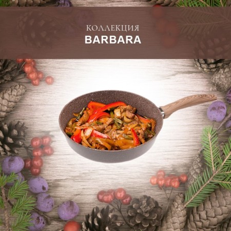 Deep frying pan Panairo Barbara, Soft-Touch pen, D = 26 cm-1