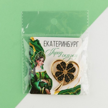 Brooch "Yekaterinburg", 3.9 x 3.6 cm-7