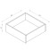 Box rolling under the Orion bed, 60 × 60 cm, white color