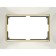 Frame for a double outlet WL03-FRAME-01-DBL-VORY-GD, color gold, ivory