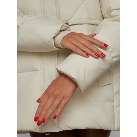 Winter jacket, size 42, beige color-12