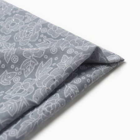 Women's scarf, gray color, size 70x70-2