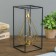 Summary Metal for 1 candle "Pyramid in a rectangle" 26x13x13 cm