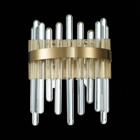 Sconces st. SL1167.301.02. Tellurio. 2x40 watts, E14, 16x31 cm, brass color-4