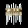 Sconces st. SL1167.301.02. Tellurio. 2x40 watts, E14, 16x31 cm, brass color