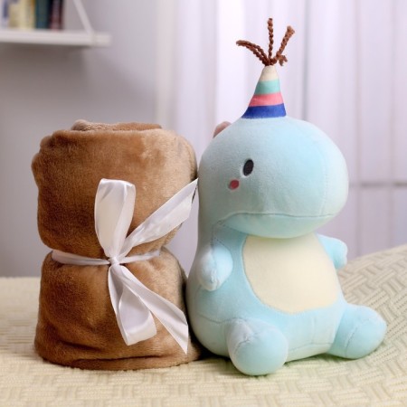 Soft toy with a blanket "Dinosaurus", Mix colors-1