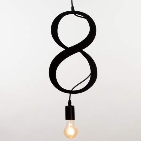 Bayerlux lamp "Figure 8" E27 40W black 35x20 cm-2