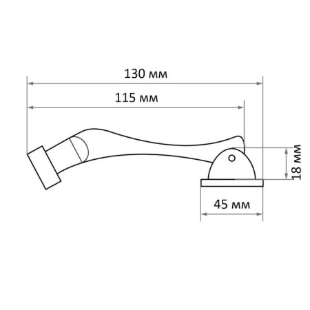 CLISTOR FIGHT ANERTHER KN-130 SN "Goat Leg", Matte Nickel color-1