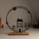 Souvenir metal, tree Light "House. Night Sky" 6x25.5x26.5 cm
