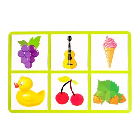 Board game "Smart Loto. Halves: objects »Memory, from 1 player, 3+-3