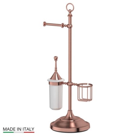 Stand with three accessories for the toilet 80 CM, porcelain; Antique copper, 3SC