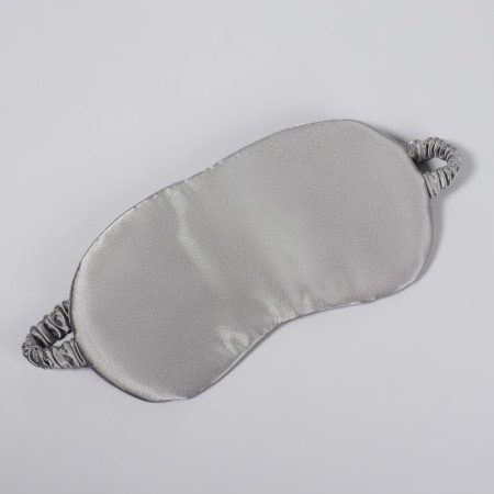 Silk sleep mask, 19 × 10 cm, elastic band is single, the color is gray-1