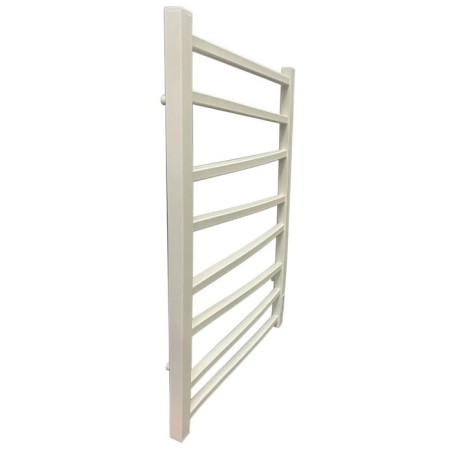 Electric heated towel rail Grois Zigzag, 500x800 mm, 8 crossbars, lower rights, white-1