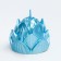 Figure candle "Lotus", 6.6x6.5 cm, turquoise, in a box